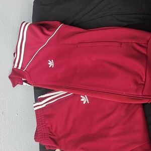 Adidas  Burgendy Track Suit